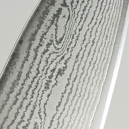 Couteau de Chef Santoku Shimomura UN-RYU Damas 67 couches, fabriqué au Japon,  bois de pakka brun